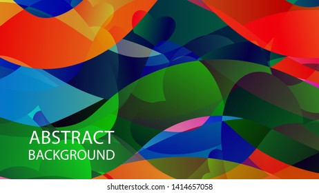Abstract Colorful Love Wave Background Vector Illustration
