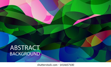 Abstract Colorful Love Wave Background Vector Illustration
