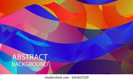 Abstract Colorful Love Wave Background Vector Illustration
