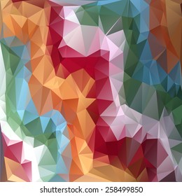 Abstract colorful low poly background. Vector illustration