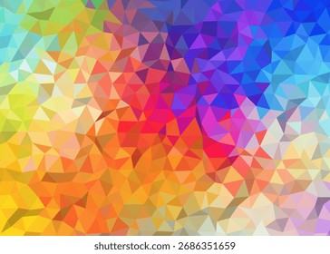 abstrato colorido baixo fundo poli, fundo geométrico abstrato, fundo triângulo abstrato