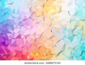 abstract colorful low poly background, abstract geometric background, abstract triangle background	