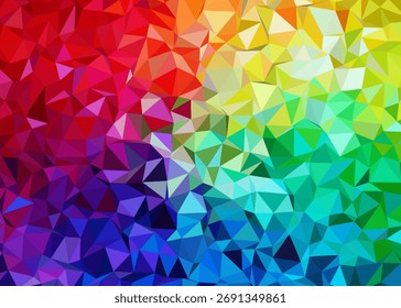 abstract colorful low poly background, abstract geometric background, abstract triangle background	