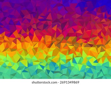 abstrakter bunter Low-Poly-Hintergrund, abstrakter geometrischer Hintergrund, abstrakter Dreieckshintergrund	