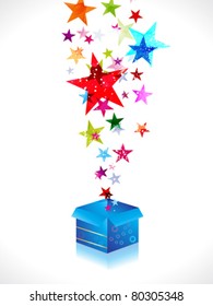 abstract colorful magic box vector illustration