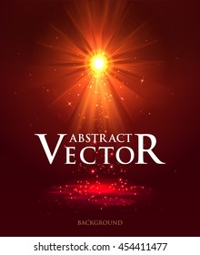 Abstract colorful magic light background with light. Vector illustration.