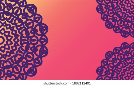 Abstract colorful Mandala design background.