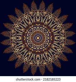 Abstract colorful mandala design vector