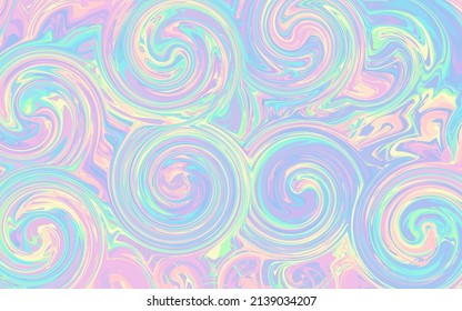 Abstract Colorful Marble Background. Glossy And Shiny Swirl Wallpaper.