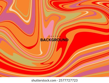 Abstract colorful marble background. Vector grunge illustration. Wavy pattern. Liquid texture for cover design