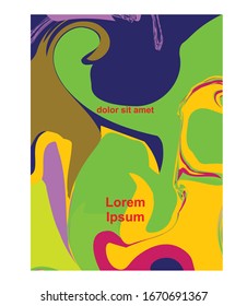 abstract colorful marble book cover