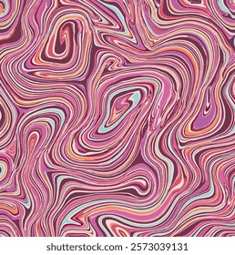 Abstract Colorful Marble Swirl Pattern with Pink, Peach, and Aqua Accents – Psychedelic Fluid Art for Modern Backgrounds, Wallpapers, and Creative Design Projects