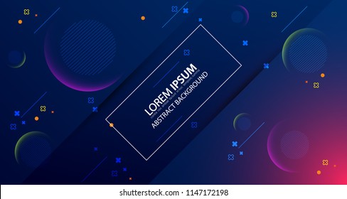 Abstract colorful Memphis background. Vector illustration