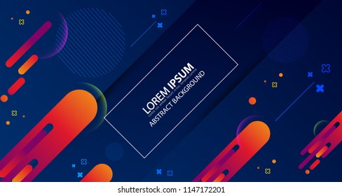 Abstract colorful Memphis background. Vector illustration