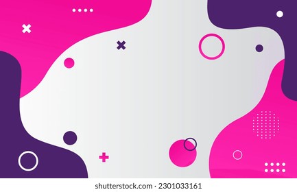 Abstract colorful memphis style background. Vector illustration