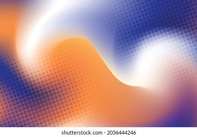 Resumen de diseño de malla colorida con plantilla de estilo de semitono de puntos. Cubra el centro para el fondo del afiche. vector de ilustración