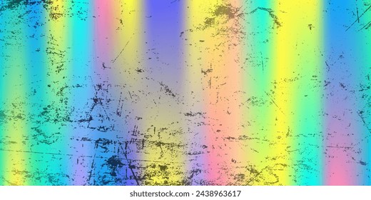 Abstract colorful mesh gradient banner with grunge texture. EPS 10