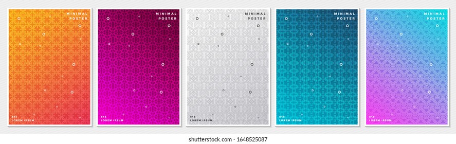 Abstraktes, bunter, minimales Coverdesign