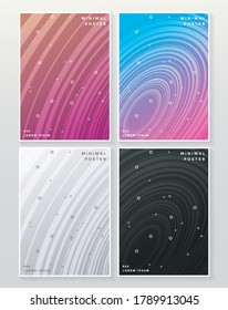 Abstract colorful minimal covers pattern design
