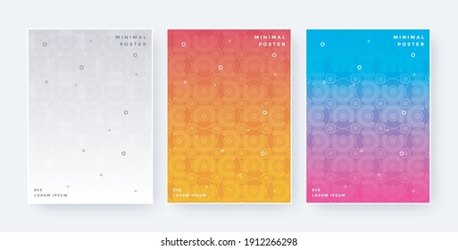 Abstract colorful minimal covers pattern design