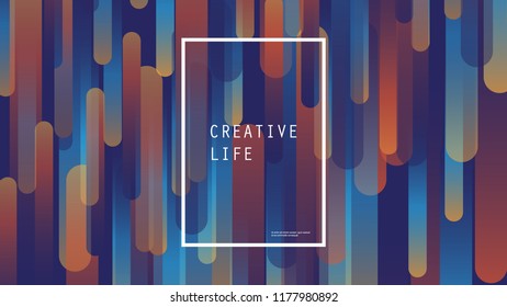 Abstract Colorful Minimal Geometric Background Design, Gradient Shapes - Vector Illustration