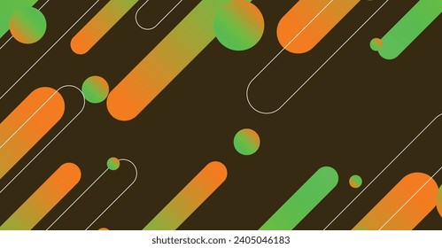 Abstract colorful minimal geometric background design. Dynamic shapes composition