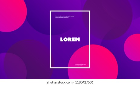 Abstract Colorful Minimal Geometric Pattern Background Design, Gradient Shapes - Vector Illustration