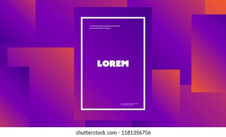 Resumen Diseño de fondo de patrón geométrico mínimo colorido, formas de degradado - Ilustración vectorial