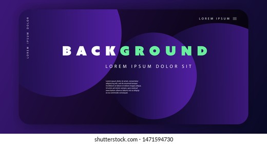 Abstract Colorful Minimal Geometric Pattern Background Template, Gradient Shapes Composition, Futuristic Poster or Landing Page Design - Vector Illustration