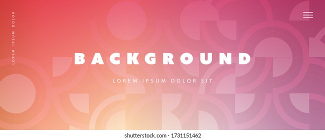 Abstract Colorful Minimal Geometric Pattern Background, Multi Purpose Template, Mosaic Gradient Shapes Composition, Futuristic Poster,  Banner, Header or Landing Page Design - Vector Illustration
