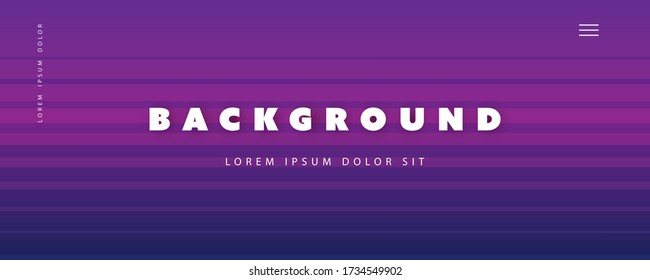 Abstract Colorful Minimal Geometric Pattern Background, Multi Purpose Template, Striped Gradient Shapes Composition, Retro Style Poster, Banner, Header or Landing Page Design - Vector Illustration
