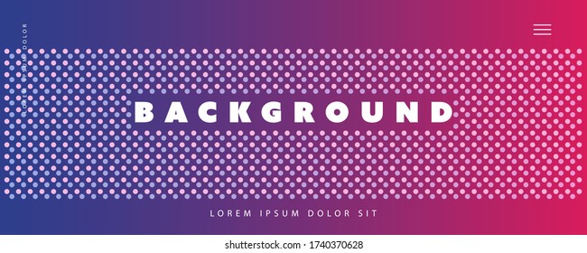 Abstract Colorful Minimal Geometric Pattern Background, Multi Purpose Template, Spotted Gradient Shapes Composition, Futuristic Poster, Banner, Header or Landing Page Design - Vector Illustration

