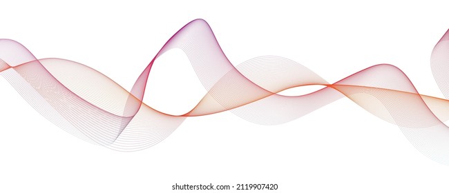 abstract colorful modern 3d wave lines on white background with geometric dynamic technology concept for banner sale, wallpaper, brochure, landing page, presentation, social media. Vector illustration