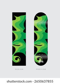 Abstract Colorful Modern Art Curve Lines Shape Wave Geometrical Background Pattern Checkered
Fingerboard Skateboard Deck Graphics Design Preview Mockup Template