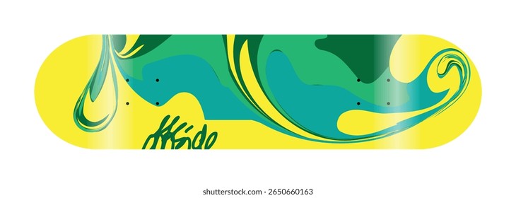 Abstract Colorful Modern Art Curve Lines Shape Wave Geometrical Background Pattern Checkered
Fingerboard Skateboard Deck Graphics Design Preview Mockup Template