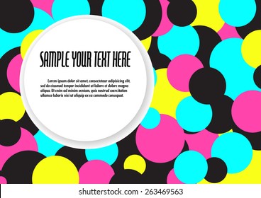 abstract colorful and modern background for sample text