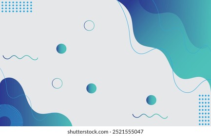 Abstract Colorful Modern blue gradient abstract with geometric background.