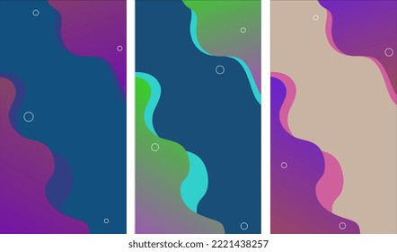 Abstract colorful modern cover design abstract fluid wavy texture background flyer flyer poster placard. Eps10 Vector