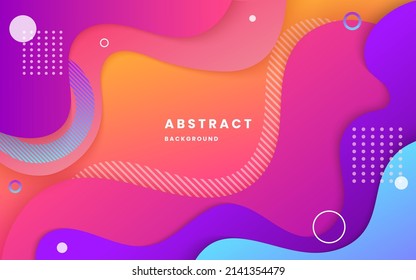 Abstract colorful modern elegant design background. abstract rainbow fluid shape background. illustration vector 10 eps.