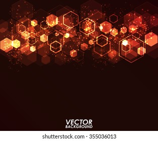 Abstract colorful modern geometric digital - Vector Background.