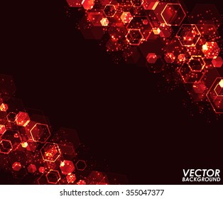Abstract colorful modern geometric digital - Vector Background.