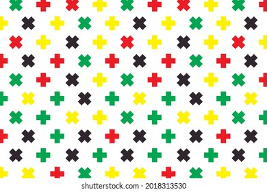 Abstract Colorful Modern Geometric Pattern White Background