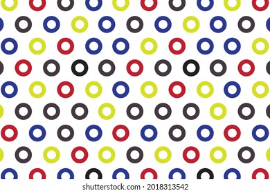 Abstract Colorful Modern Geometric Pattern White Background