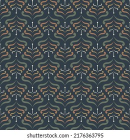 Abstract colorful modern geometric pattern on black background.