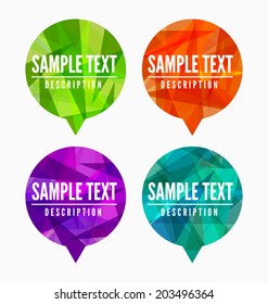 Abstract Colorful Modern pointers with place for text