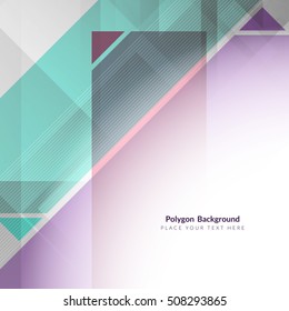Abstract colorful modern polygon background