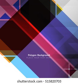 Abstract colorful modern polygon background