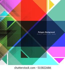 Abstract colorful modern polygon background design