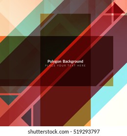 Abstract colorful modern polygon background