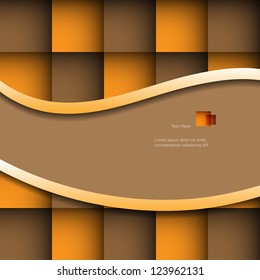 Abstract colorful modern vector web banner with square